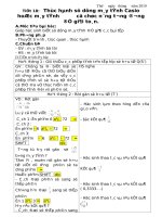 Tiết 19;20b HD Sử dụng máy tính bỏ túi