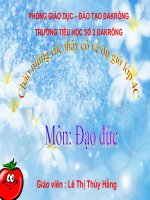 biết ơn thầy, cô giáo ( T1)