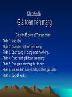 chuyên đề giải toán trên mạng