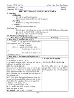 Tiết 42: Thứ tự trong tập Z