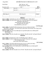 Đề thi HKI. N.Văn7 -2010 - 2011