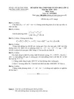 Đề thi HSG Quảng Ninh năm 2010 - 2011
