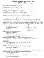 đề thi hk1 lớp 8