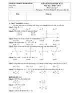 Đế kiểm tra HK I Toán 7