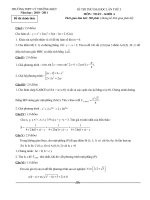 Đề thi thử đại học năm 2010 - 2011
