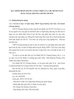 QUÁ TRÌNH HÌNH THÀNH VÀ PHÁT TRIỂN CỦA CHI NHÁNH NGÂN HÀNG NGOẠI THƯƠNG CHƯƠNG DƯƠNG