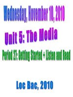 Unit 5 Getting Started + Líten and Read