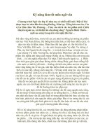 Kĩ năng làm tốt môn ngữ văn