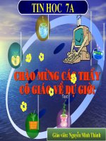 Tiết 33: Ôn tập tin 7