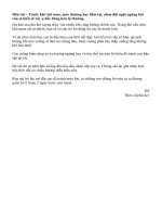 NHỮNG DẤU HIỆU DỰ BÁO THỜI TIẾT CỦA ĐỘNG VẬT