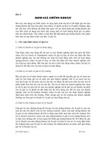 ĐỊNH GIÁ CHỨNG KHOÁN