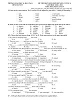 Đề thi HSG Lớp 9 vòng 1