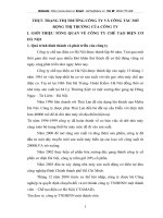 THỰC TRẠNG THỊ TRƯỜNG CÔNG TY VÀ CÔNG TÁC MỞ RỘNG THỊ TRƯỜNG CỦA CÔNG TY