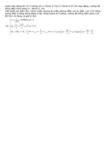 Một bài toán mạch LC