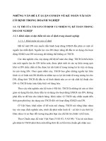 NHỮNG VẤN ĐỀ LÝ LUẬN CƠ BẢN VỀ KẾ TOÁN TÀI SẢN CỐ ĐỊNH TRONG DOANH NGHIỆP