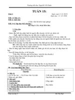 giáo án lớp 3 - Tuần 15-CKT-KNS