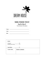 Kiểm tra giữa kỳ - Let''''s go 1