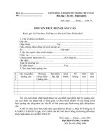 Đơn xin thực hiện quảng cáo