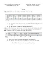 Đề thi tin học 12 - năm học 2009