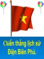 CHIẾNG THẮNG LỊCH SỬ ĐIỆN BIÊN PHỦ
