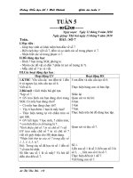 Giáo án lớp 1 tuần 5 - 2 Buổi