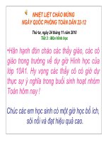 Tiết 15 : Giá trị lượng giác của góc