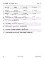 3420 TOEIC vocabulary tests words by Meaning part 43