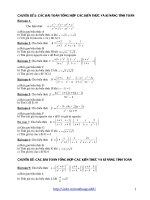 Chuyên đề Các bài toán rèn kỹ năng tính toán.doc