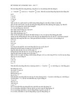 Đề thi HKI - Môn vật lý 12