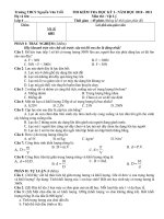 Đề và đáp án VL6 M601 (2010 - 2011)