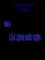 bài 8: câu lệnh điều liện