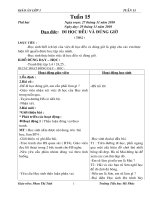 giao an lop 1 T 15 CKTKN