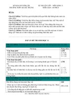 Đề thi lên lớp sinh 11-8/2010