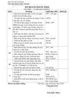 KẾ HOẠCH THÁNG 9