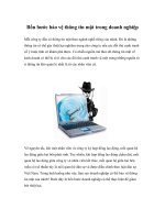 Bốn bước bảo vệ thông tin mật trong doanh nghiệp