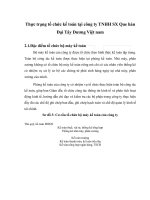 Thực trạng tổ chức kế toán tại công ty TNHH SX Que hàn Đại Tây Dương Việt nam