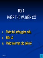 bài 4.phep thử và biến cố