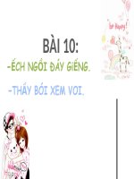 Bài 10.Ếch ngồi đáy giếng và thầy bói xem voi