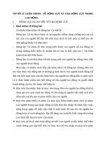 CƠ SỞ LÝ LUẬN CHUNG  VỀ ĐỘNG LỰC VÀ TẠO ĐỘNG LỰC TRONG LAO ĐỘNG