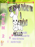 Hệ thống thông tin và viễn thông