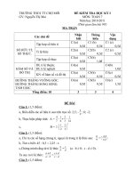 bộ đề HKI-lóp7- THCS Chợ Mới- Bắc kạn