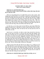 Phát biểu của HS ngày khai trường