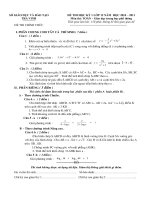 Đề Thi HK I Toán 12