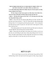 MỘT SỐ BIỆN PHÁP ĐỀ XUẤT NHẰM HOÀN THIỆN CÔNG TÁC KẾ TOÁN NGUYÊN VẬT LIÊU CÔNG CỤ DỤNG CỤ