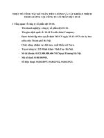 THỰC TẾ CÔNG TÁC KẾ TOÁN TIỀN LƯƠNG VÀ CÁC KHỎAN TRÍCH THEO LƯƠNG TẠI CÔNG TY CỔ PHẦN DỆT 10-10