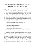 THỰC TRẠNG NGHIỆP VỤ KẾ TOÁN CHO VAY TẠI NGÂN HÀNG ĐẦU T¬Ư VÀ PHÁT TRIỂN PHÚ THỌ