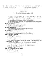 kế hoạch khai giảng