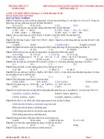 một số bài tập ôn tập HKI hóa học 11