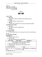 Tiết 21 - Bài tập