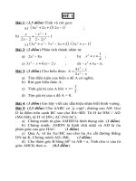 Tuyen tap 22 de on thi hoc ki I Toan 8